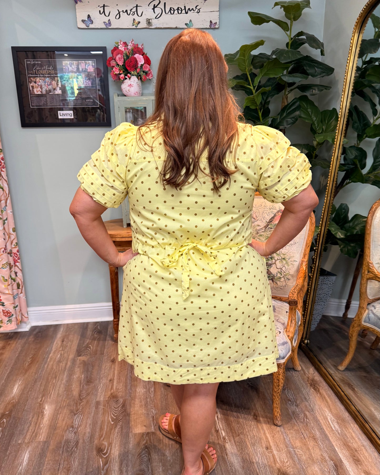 Yellow Polka Dot Dress