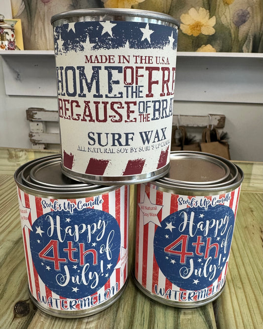 Patriotic Paint Can Candle 16oz