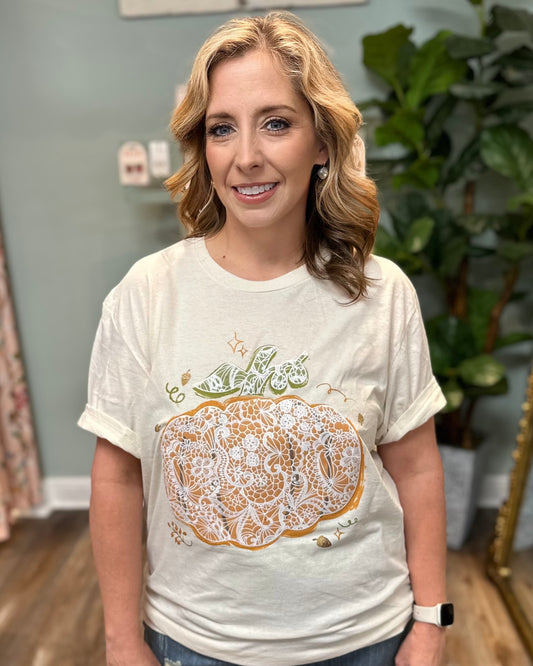 Lace Pumpkin tee