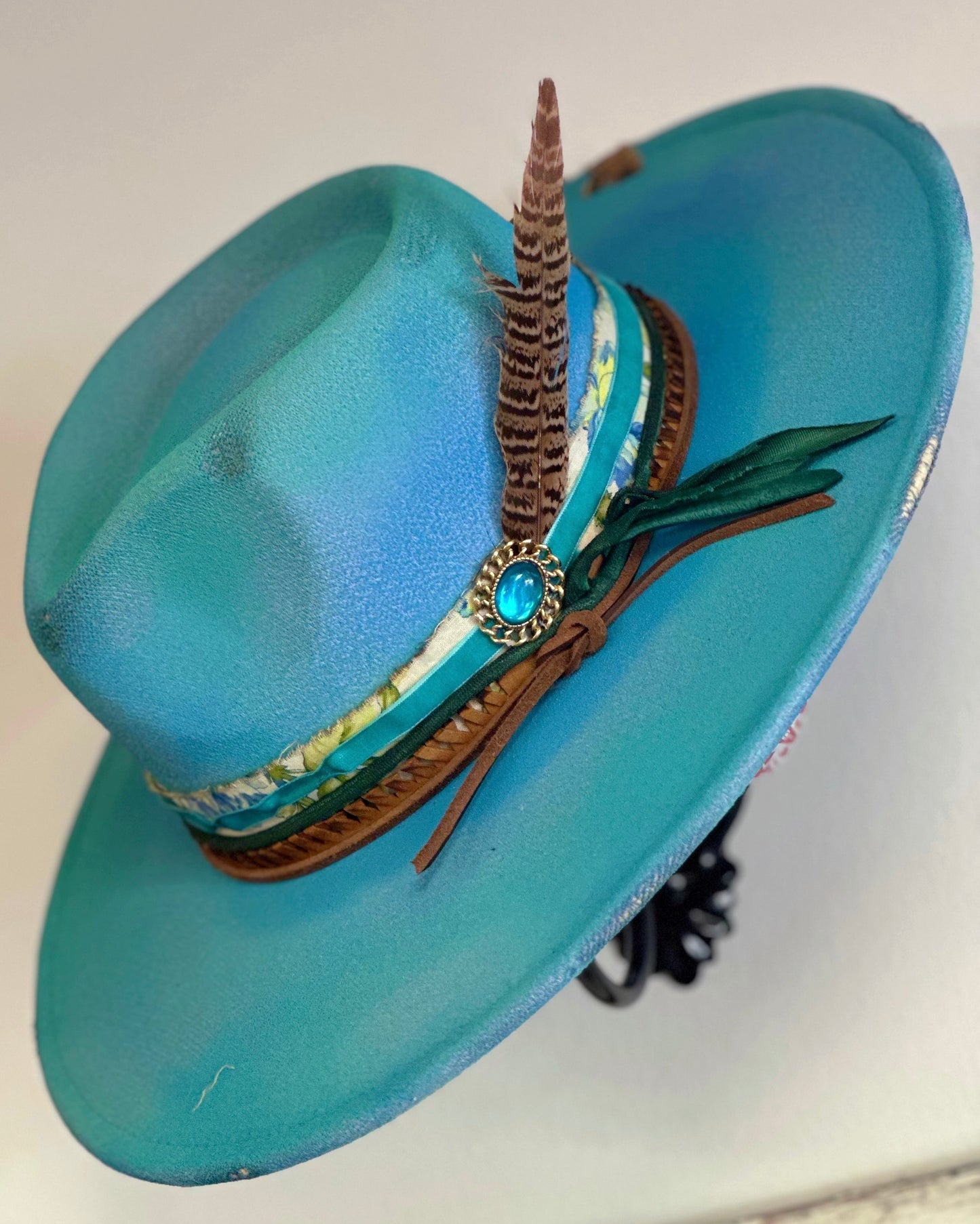 Wild Card - Distressed Flat Brim Hat