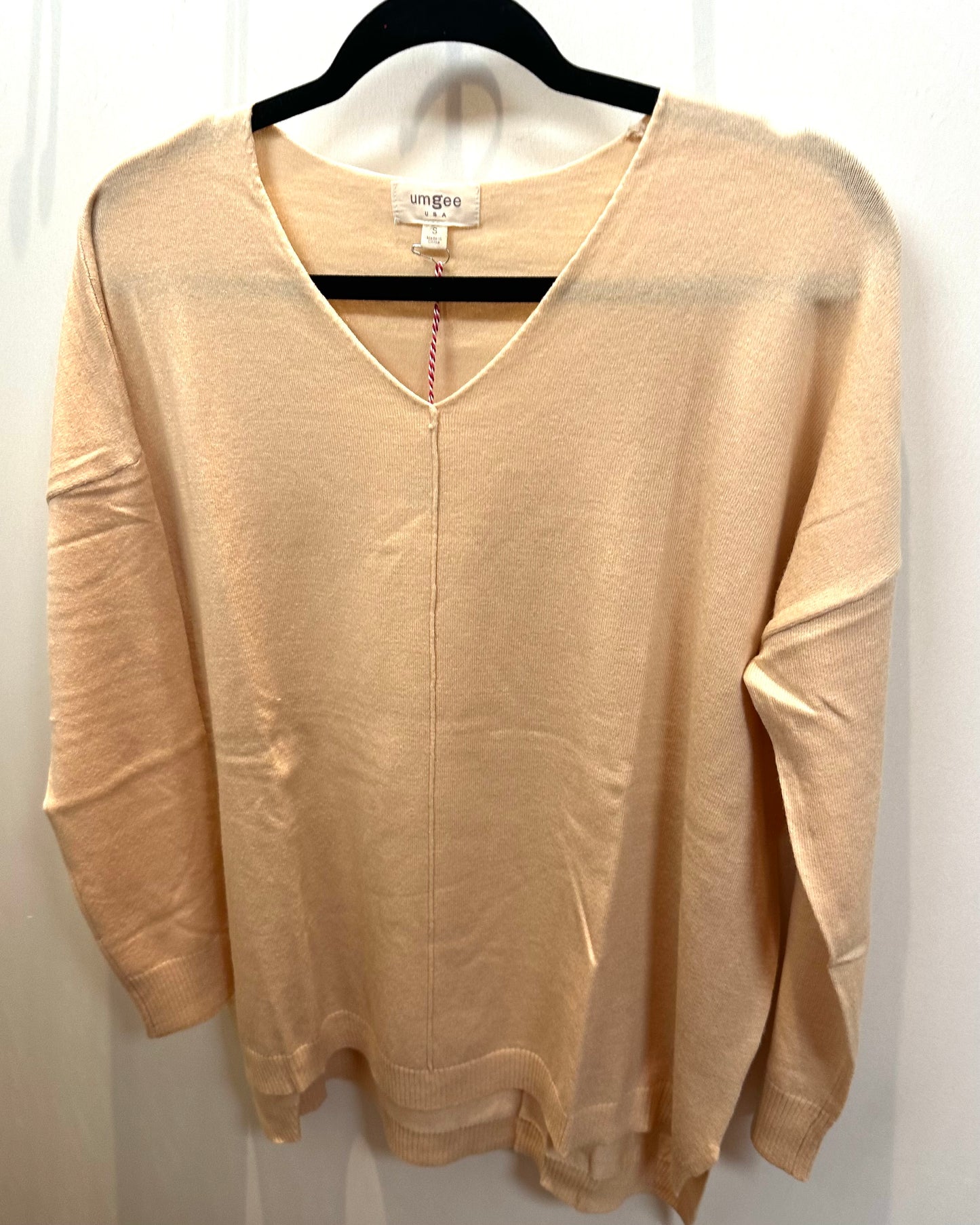 DOORBUSTER Cream V-Neck Sweater