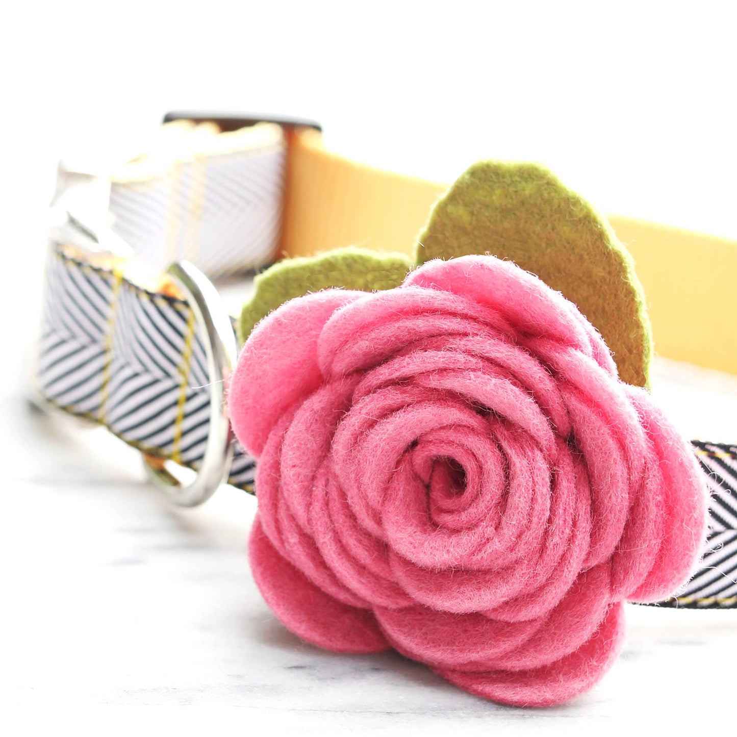 Rose Flower Dog Collar Acessory