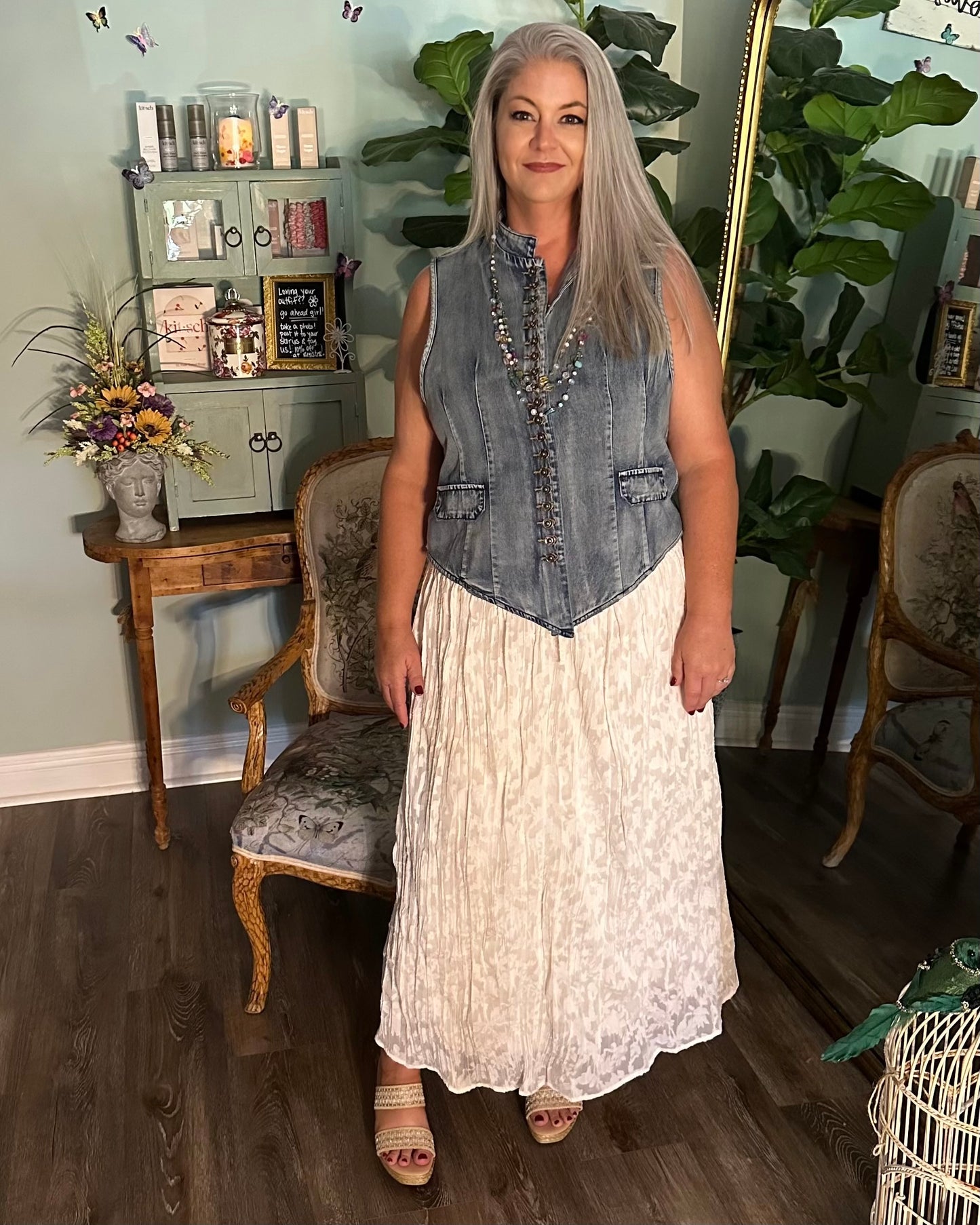 Vanilla Lace Maxi Skirt