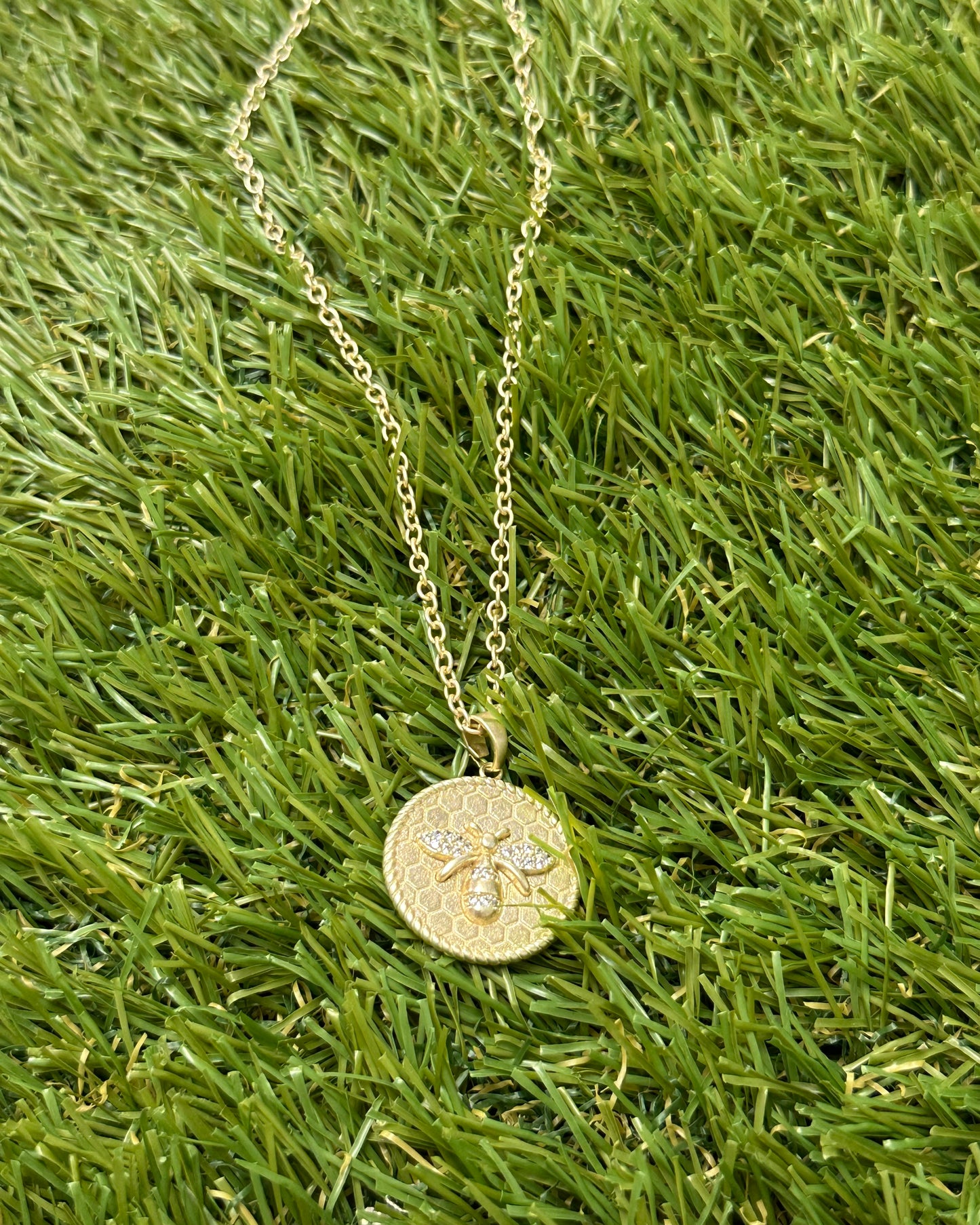 Gold Bee Necklace
