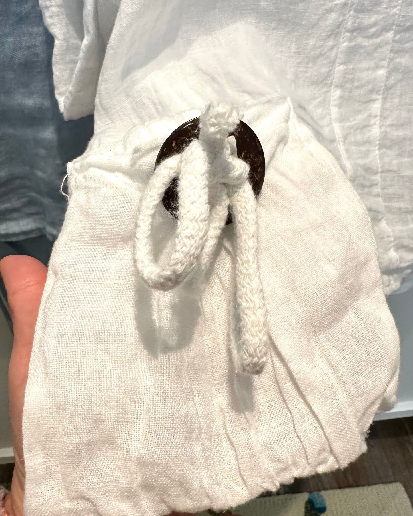 Side Knot Pocket Linen Top