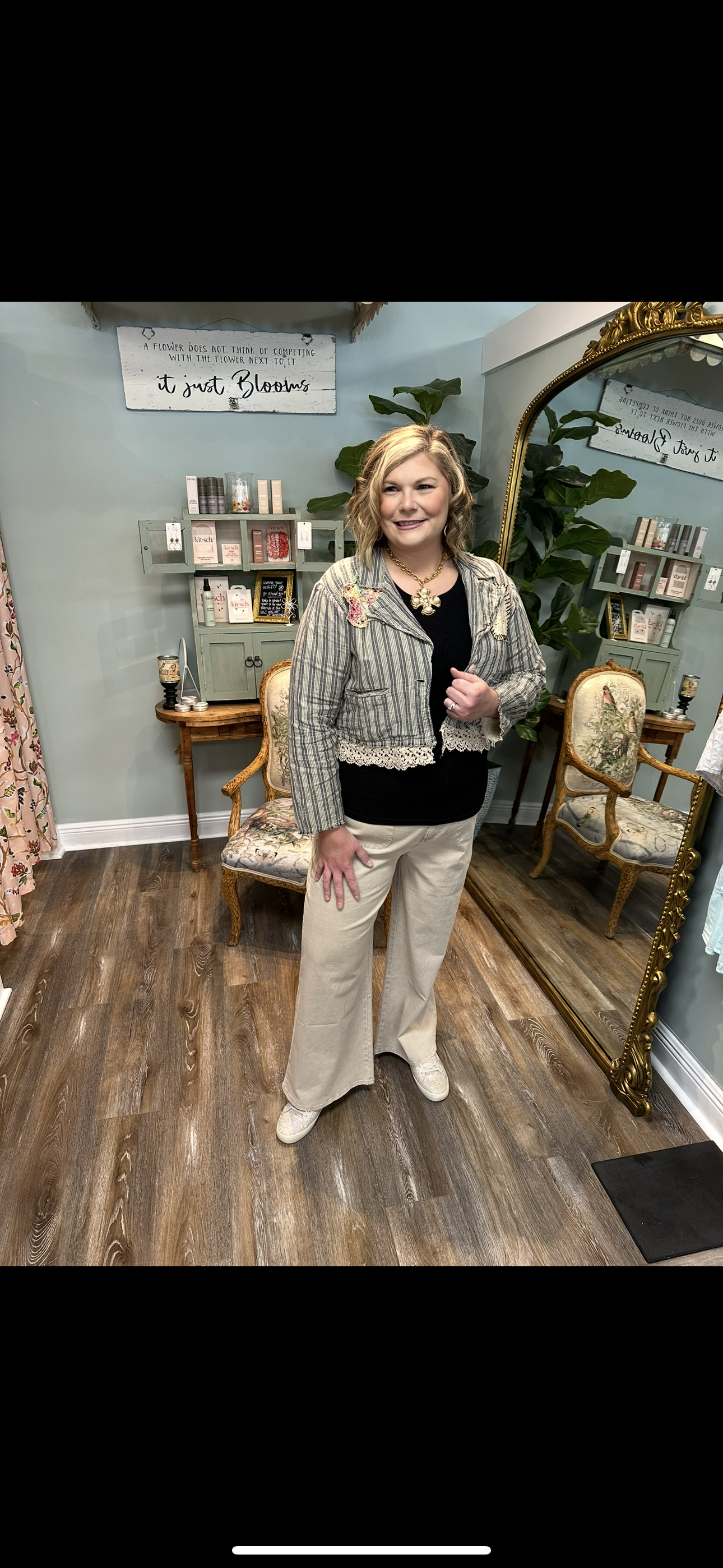 Stone Wide Leg Front Pocket Pant