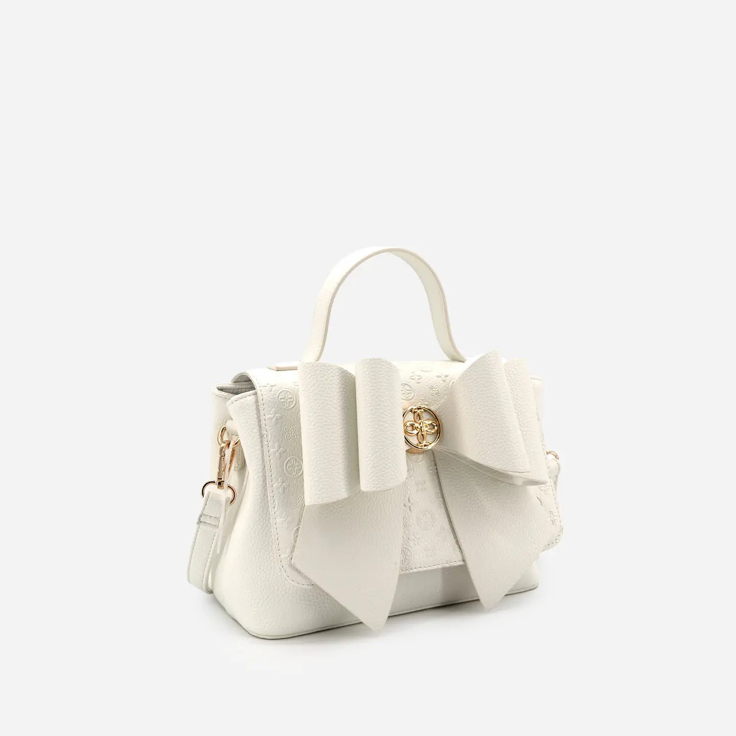 Crossi Bow Embossed Small Crossbody