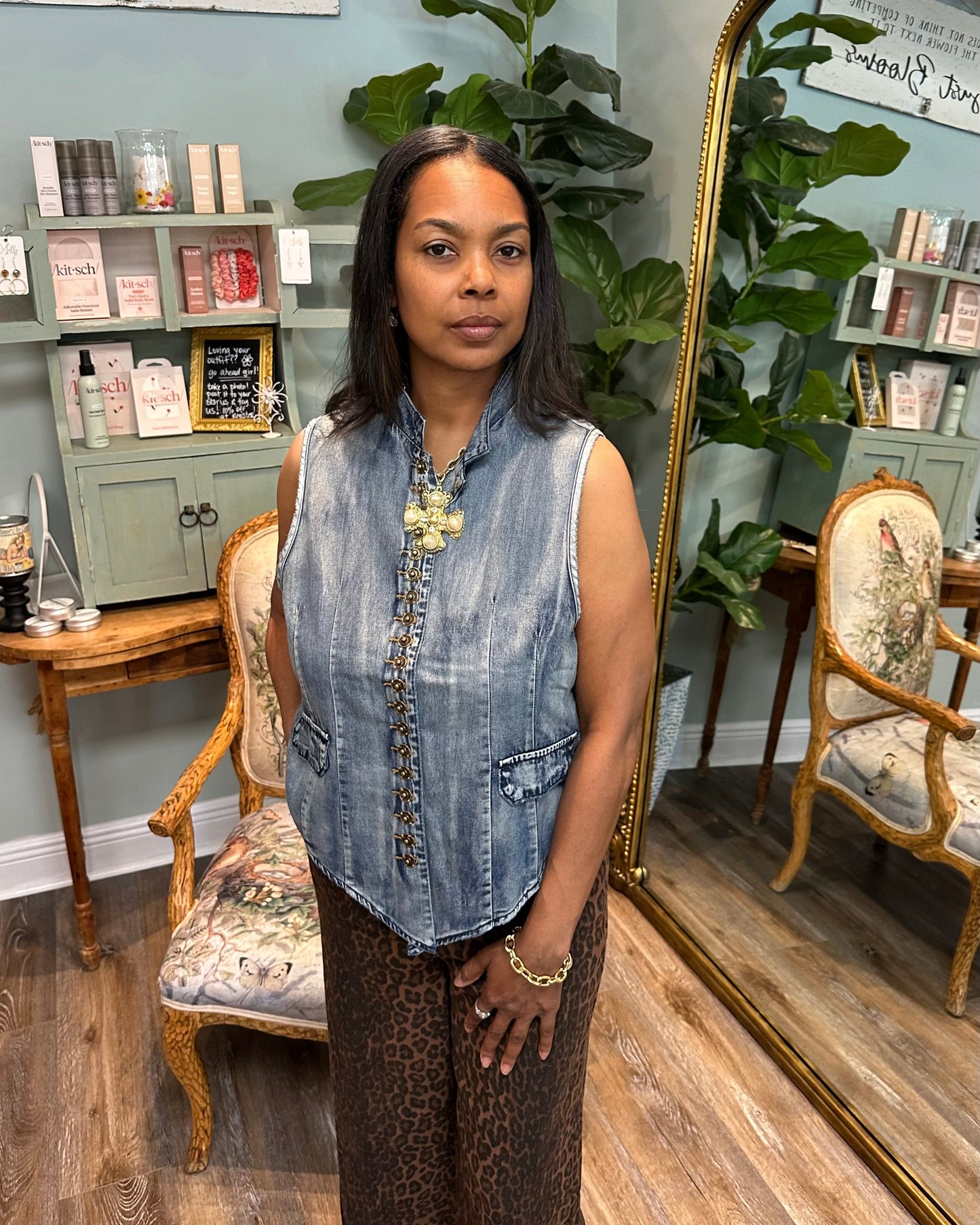 Mesmerized Chambray Vest