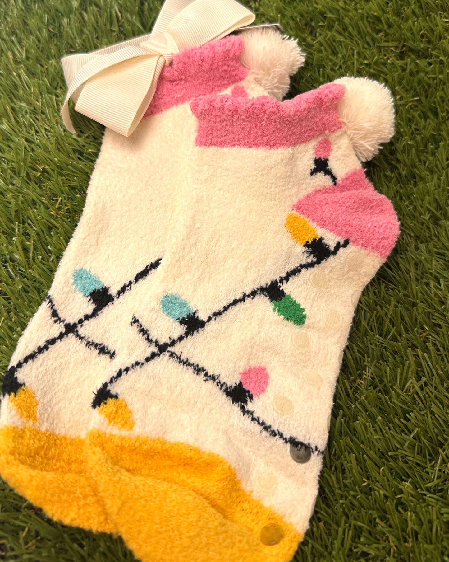 Fuzzy Christmas Socks