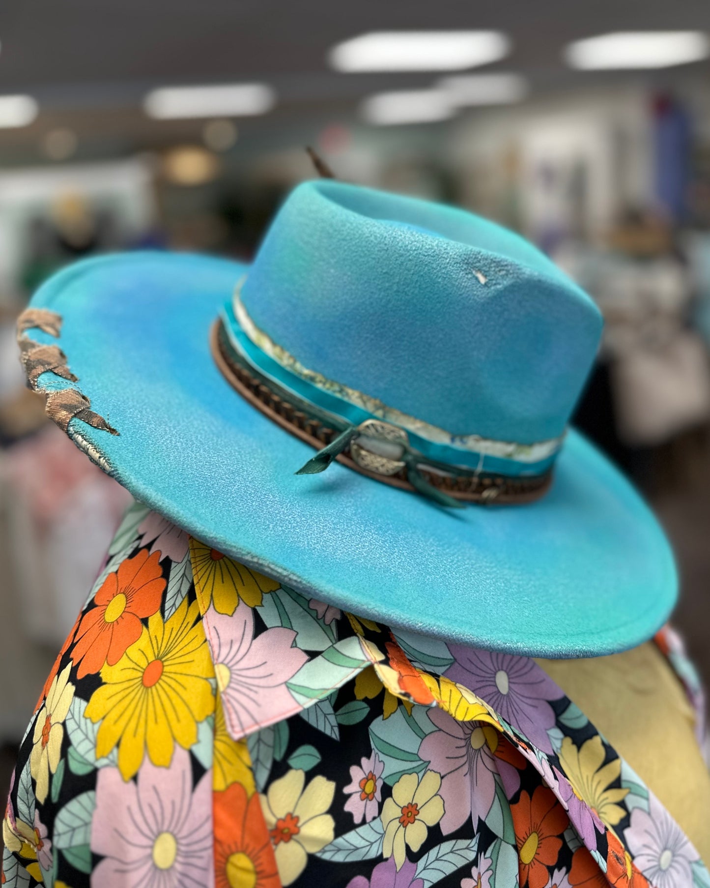 Wild Card - Distressed Flat Brim Hat