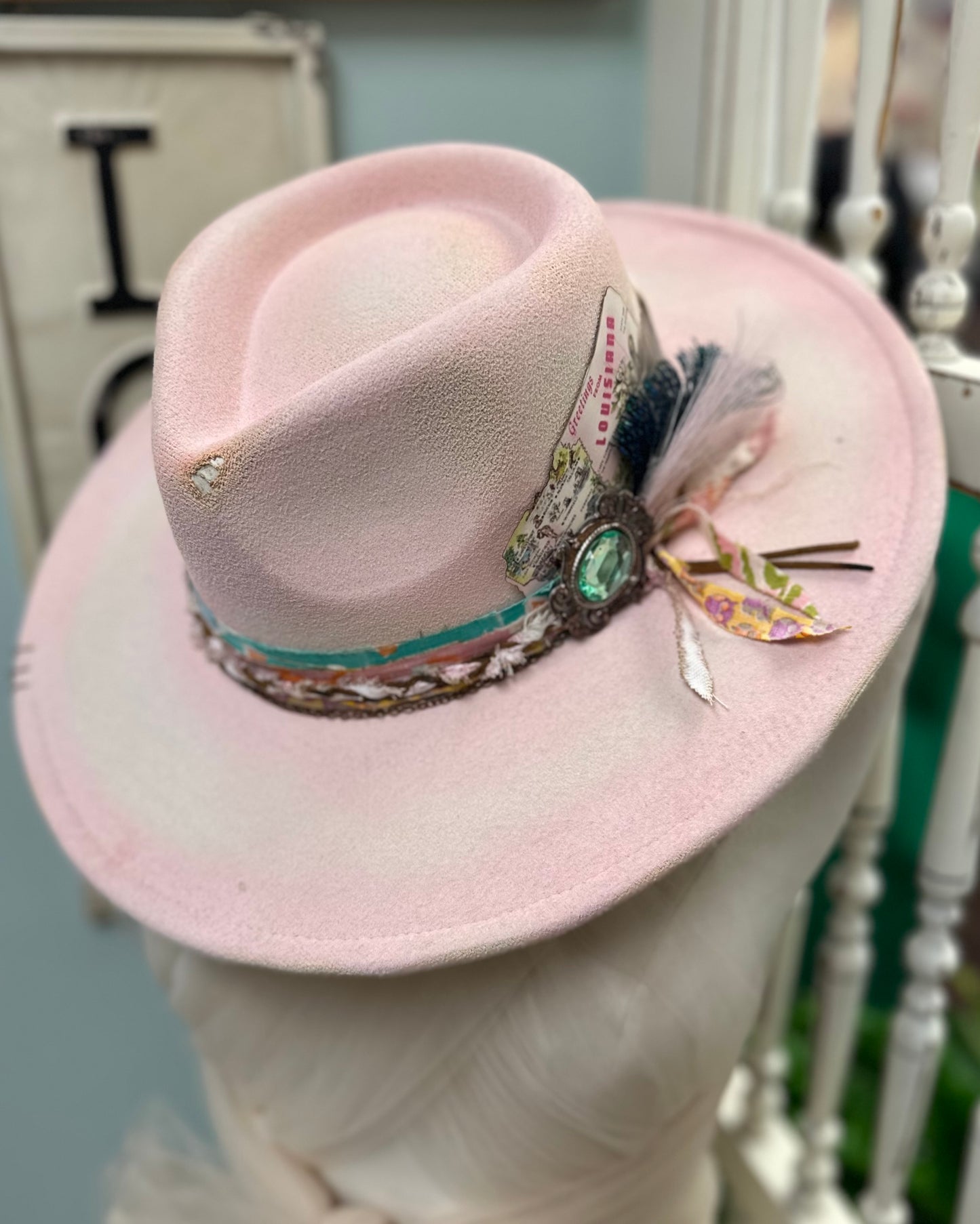 Wild Card - Distressed Flat Brim Hat