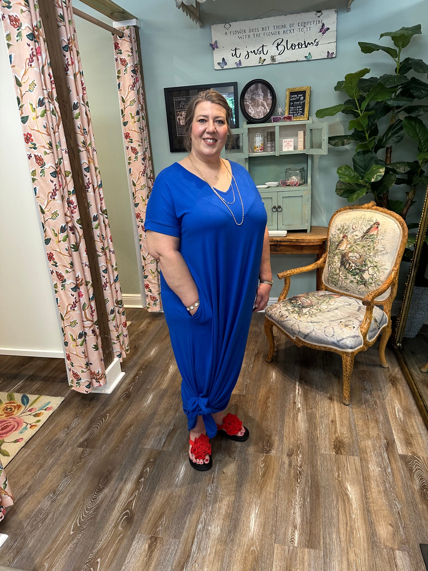 Royal Blue Soft Maxi Dress
