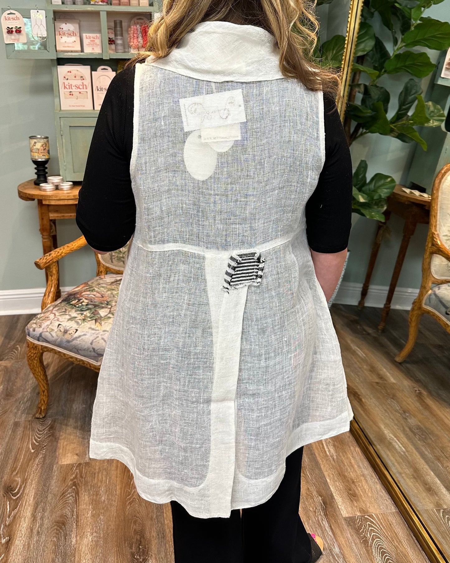 Open Front Gauze Cardigan