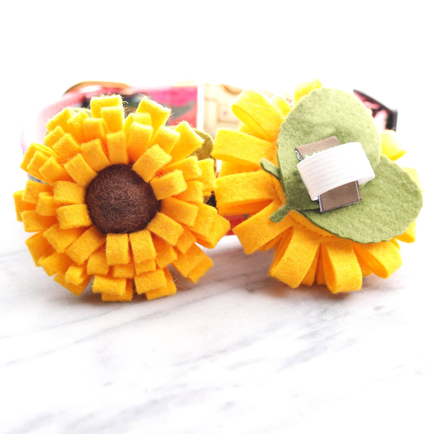 Sunflower Dog Collar Accessory