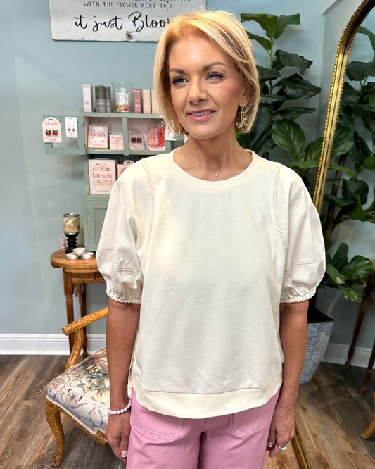 Scoop Neck Banded Top