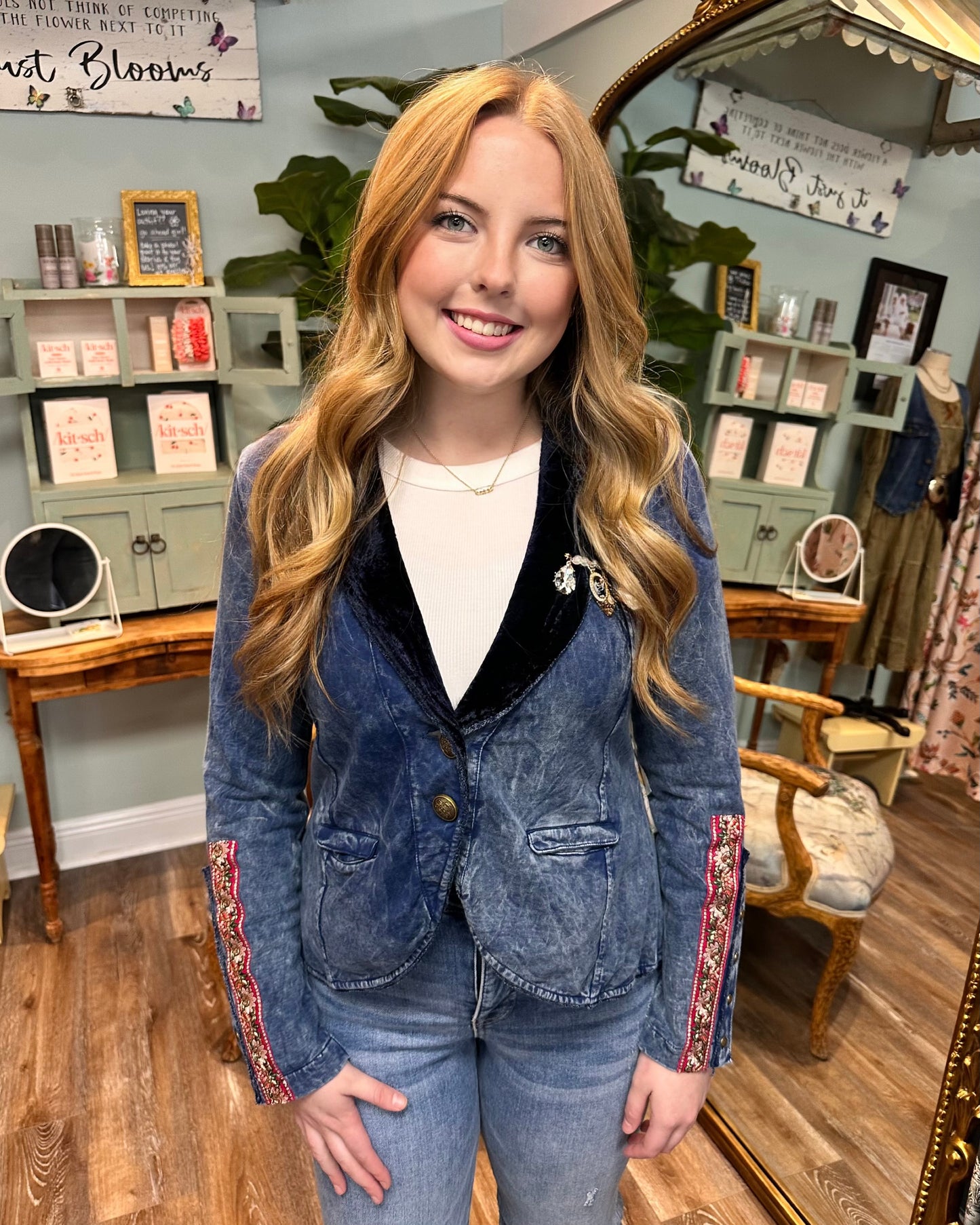Denim Blue Colonel Jacket