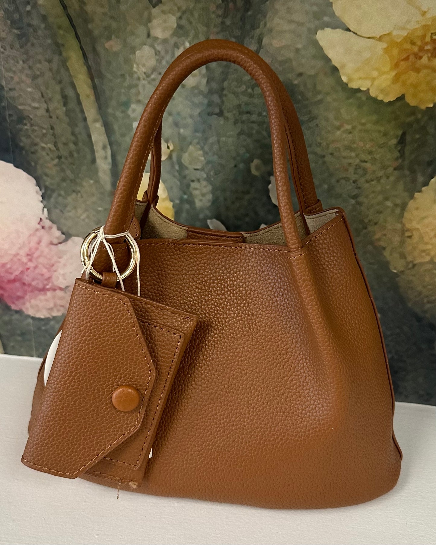 Small Crossbody Tote W/ Card Holder & Pouch