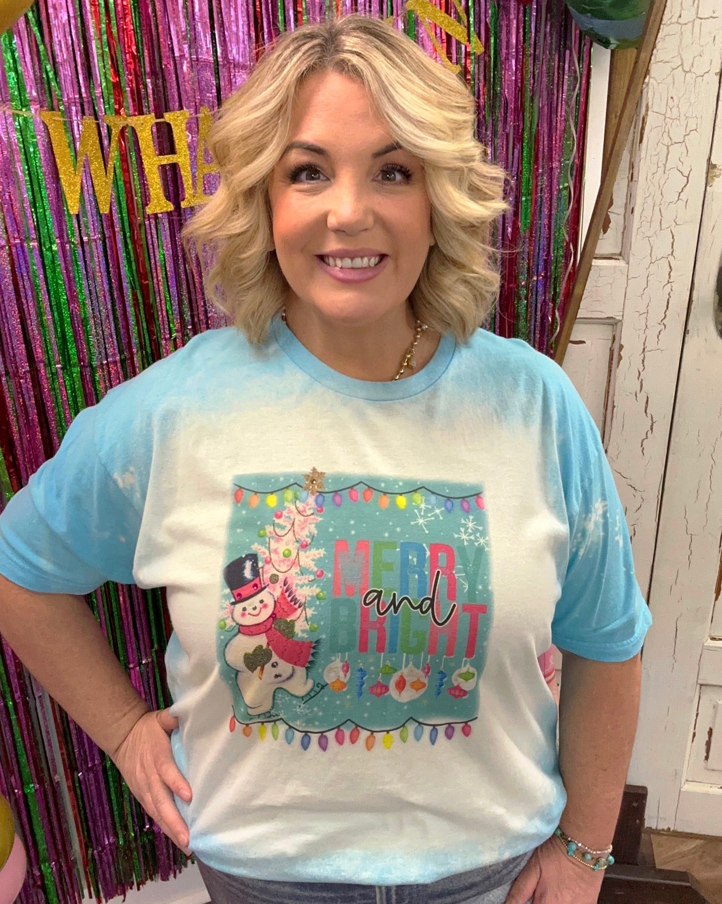 Merry & Bright Bling Tee