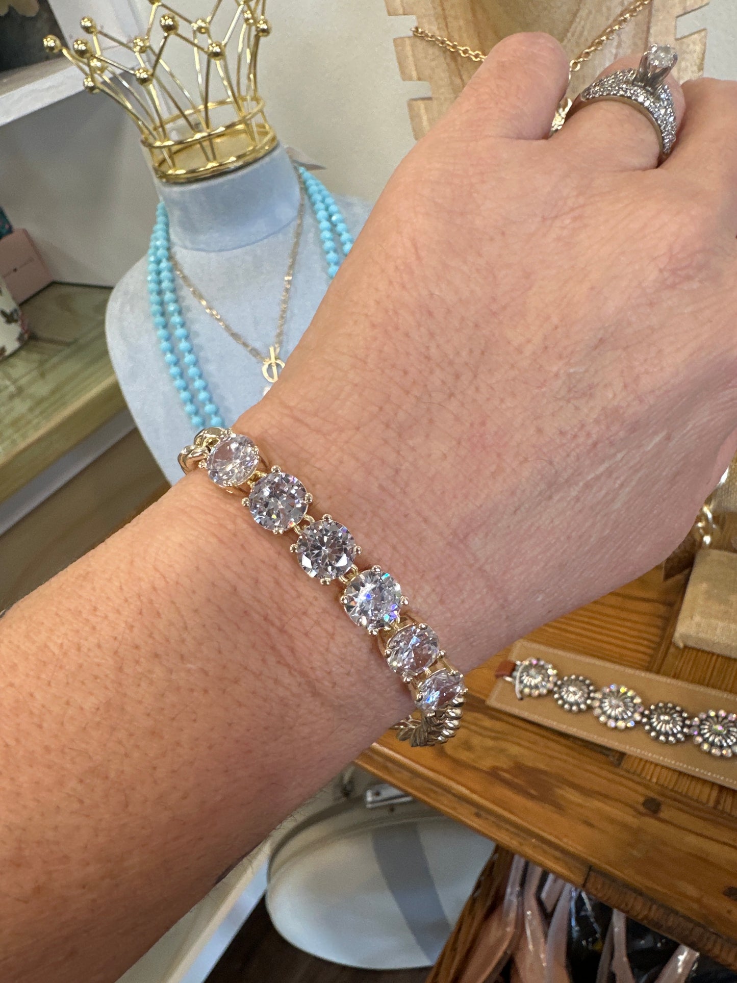 Chunky Rhinestone Bracelet