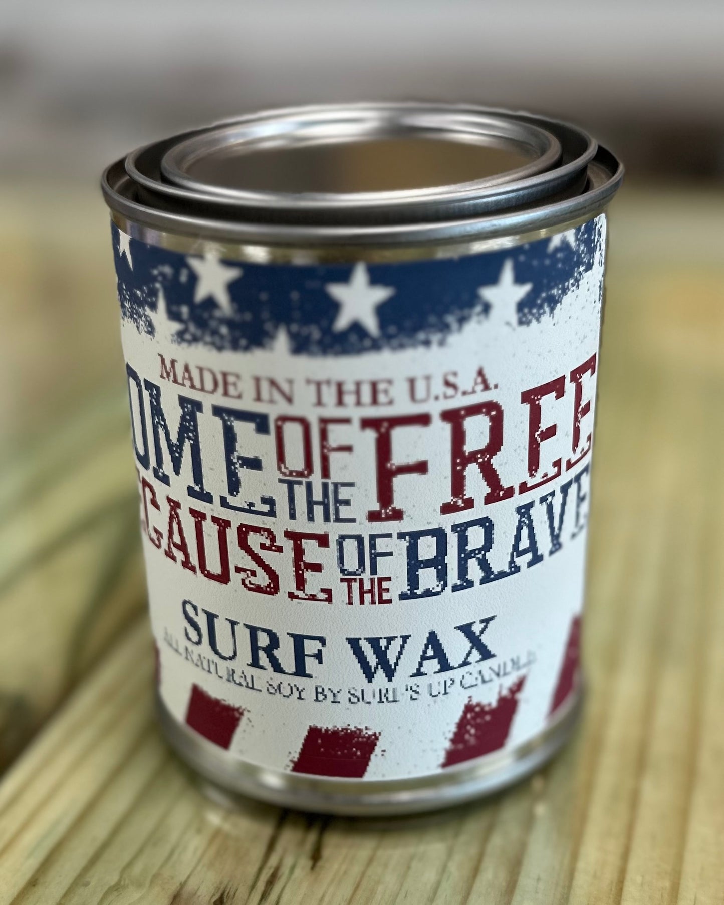 Patriotic Paint Can Candle 16oz