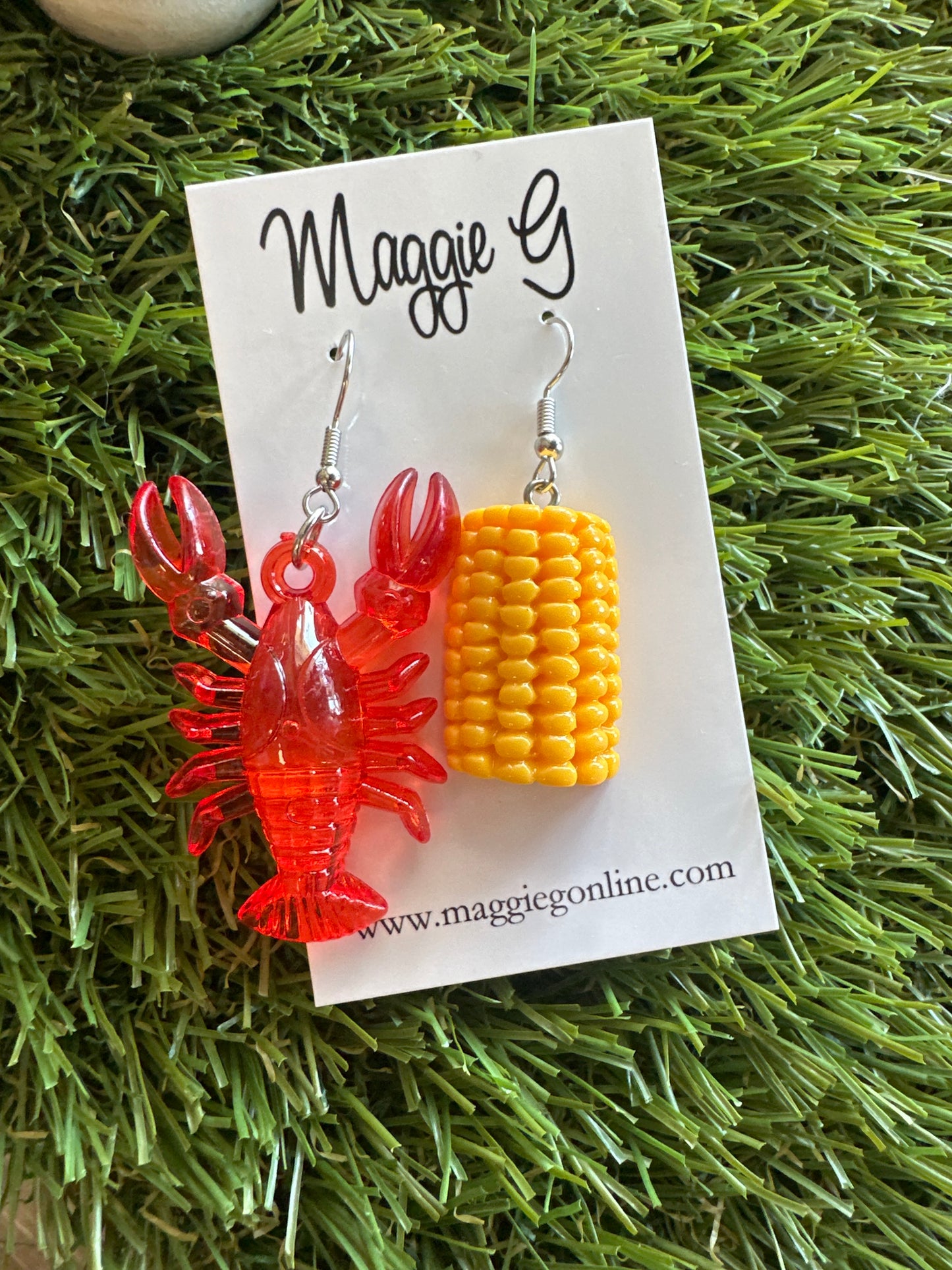Boiled Crawfish & Corn Earrings