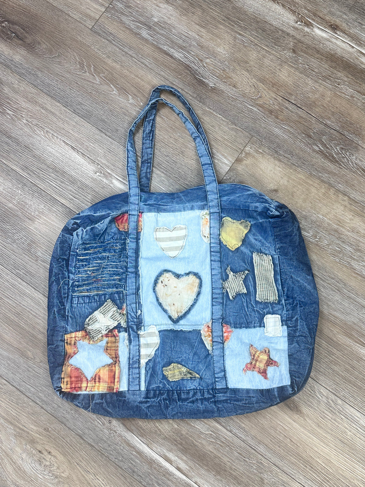 Denim Patchwork Tote