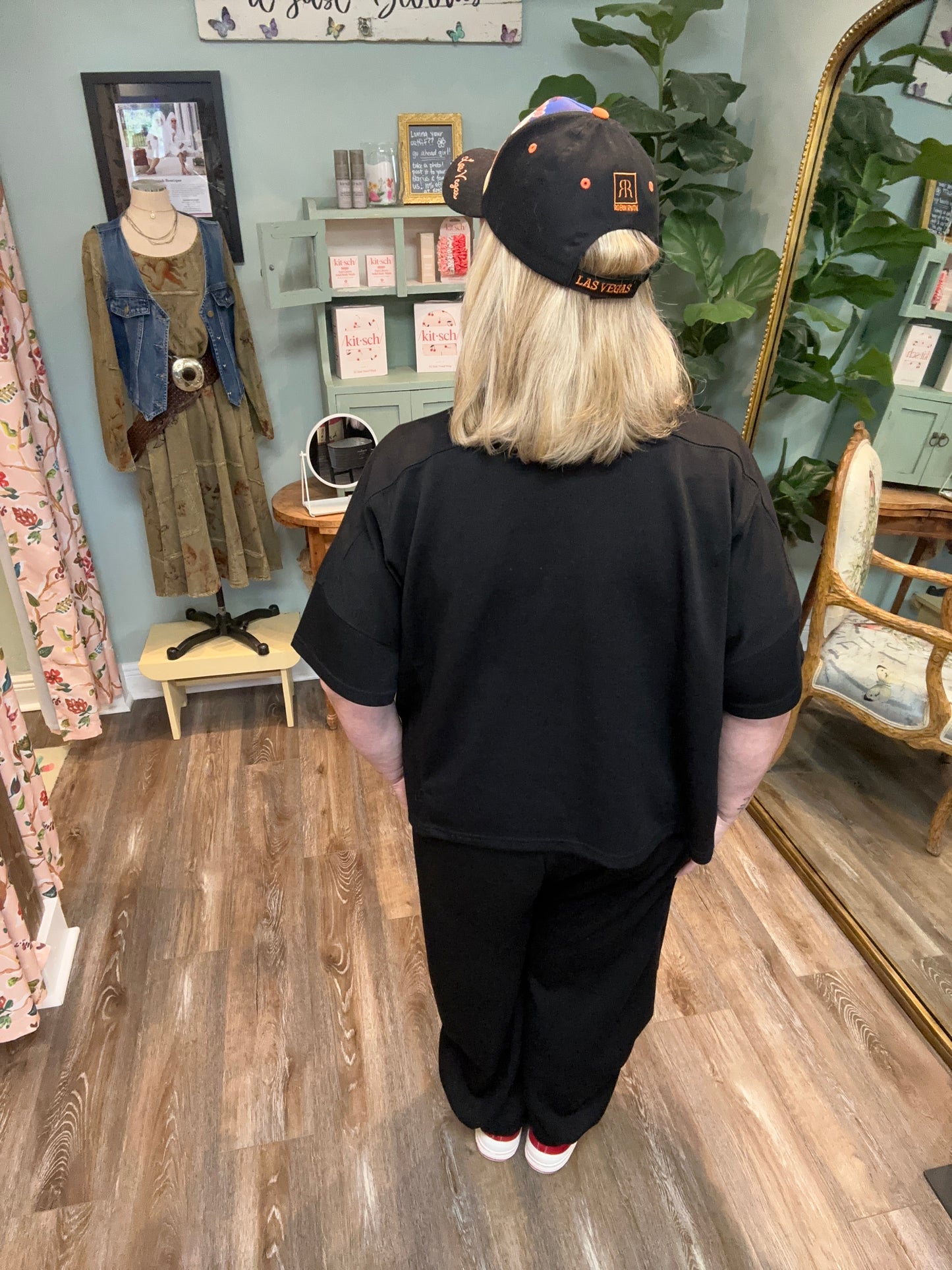 Black Harem Pant Set