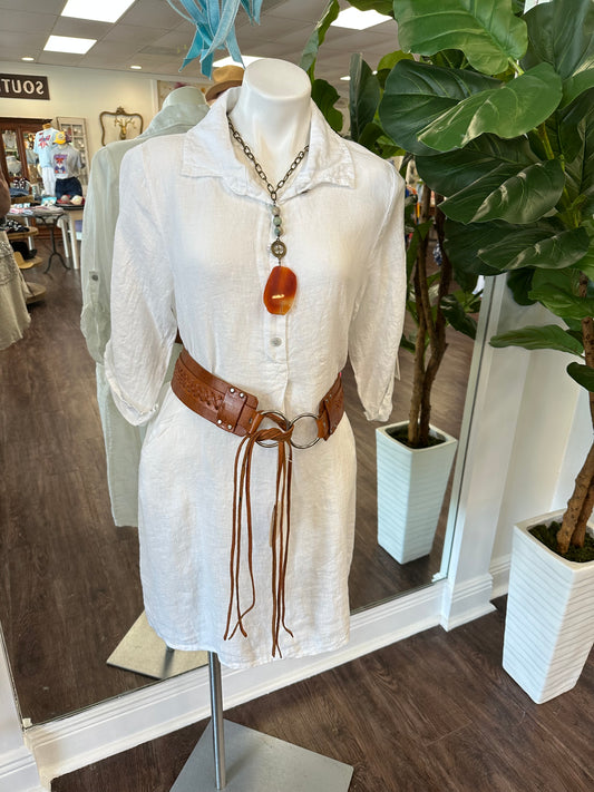 Linen Shirt Dress