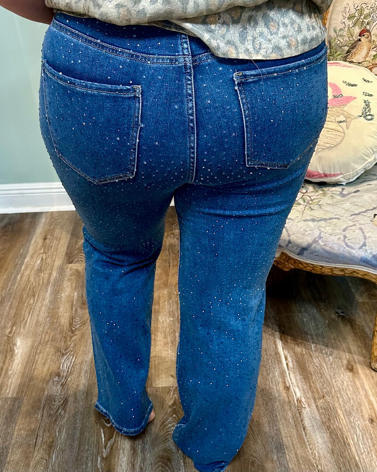 Bedazzled Boot Cut Jeans