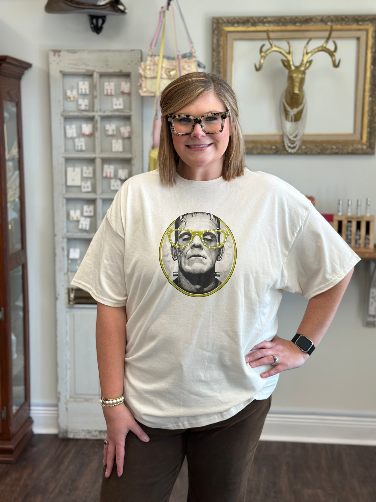 Franky Tee with Rhinestones
