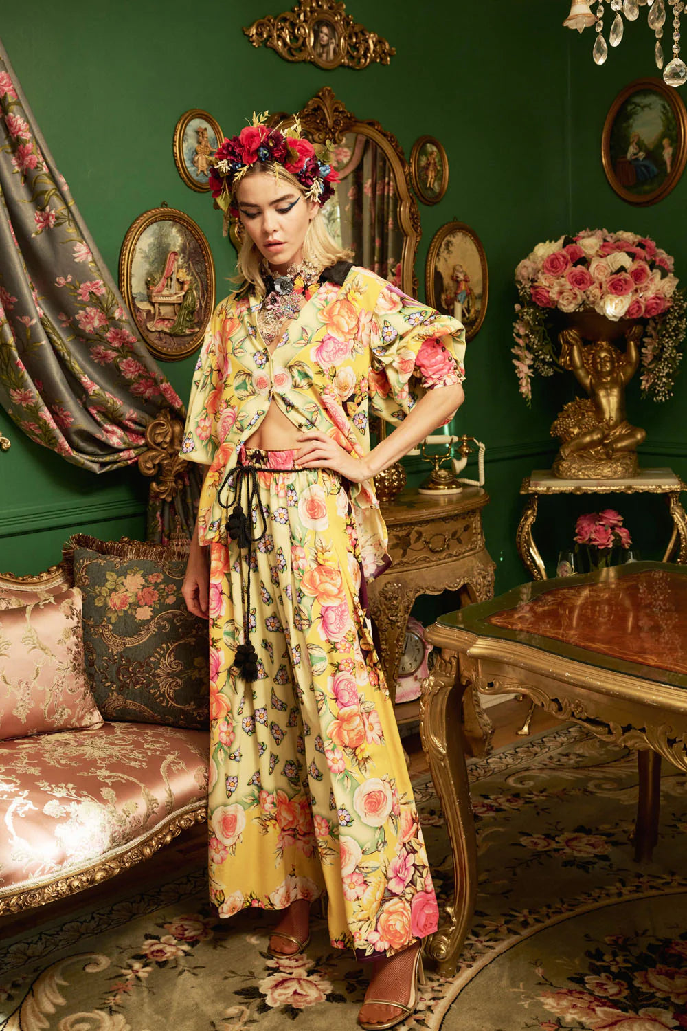Verena Shirt Golden Floral