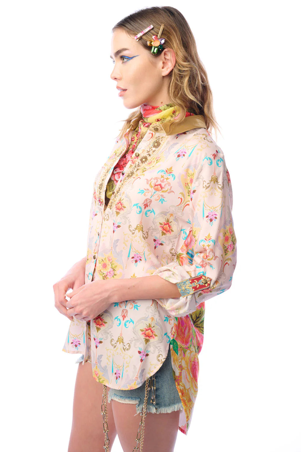 Earth Angel Button Down Blouse