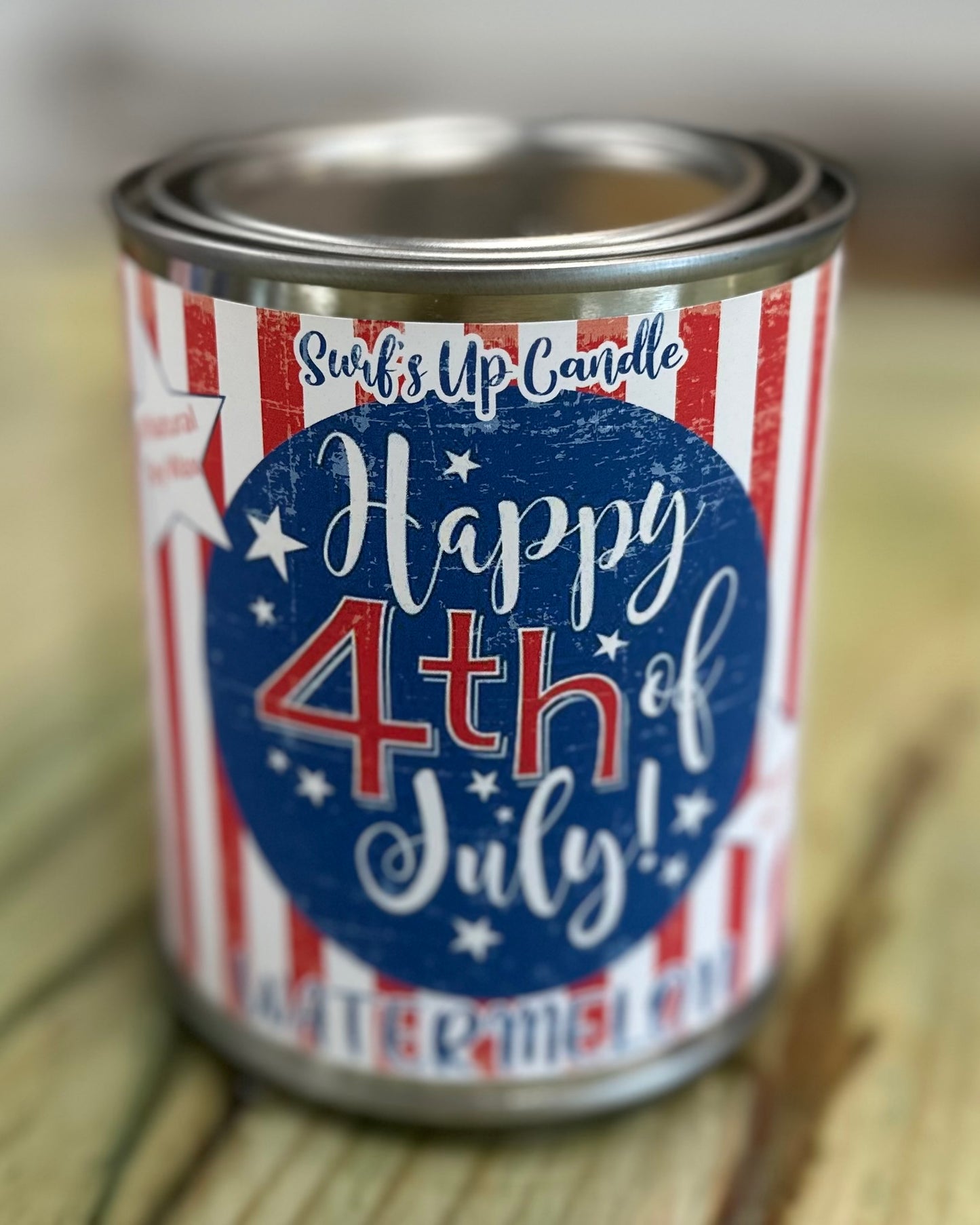 Patriotic Paint Can Candle 16oz