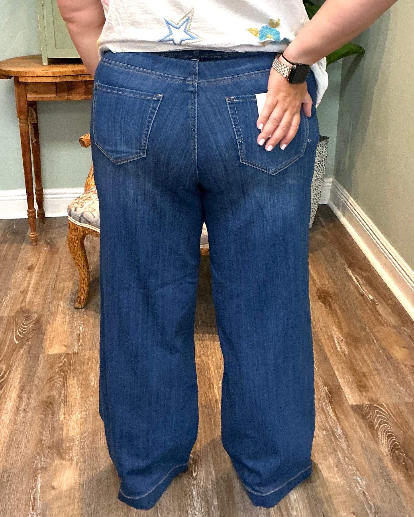 High Rise Pull-On Wide Leg