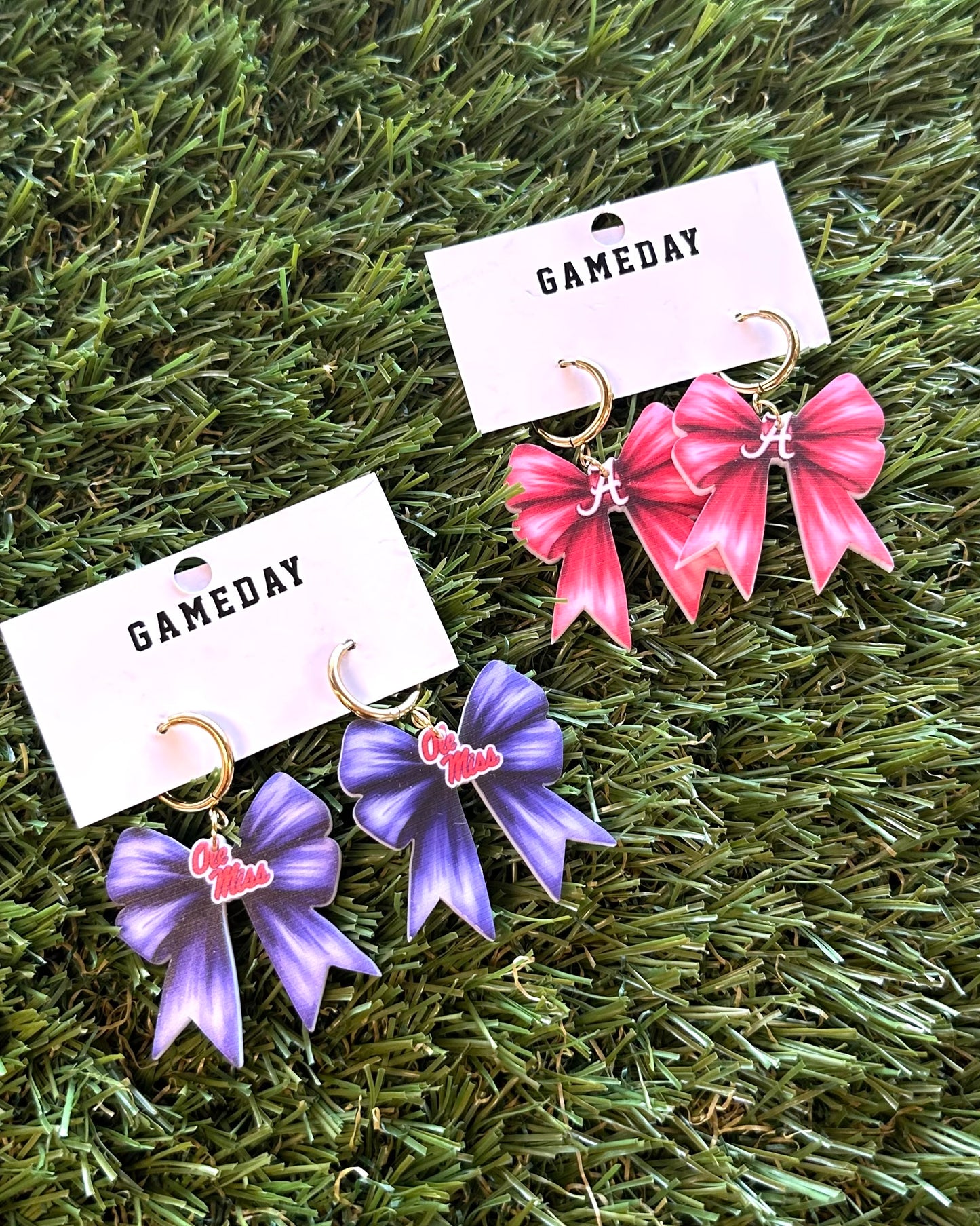 Game Day Bow Earrings