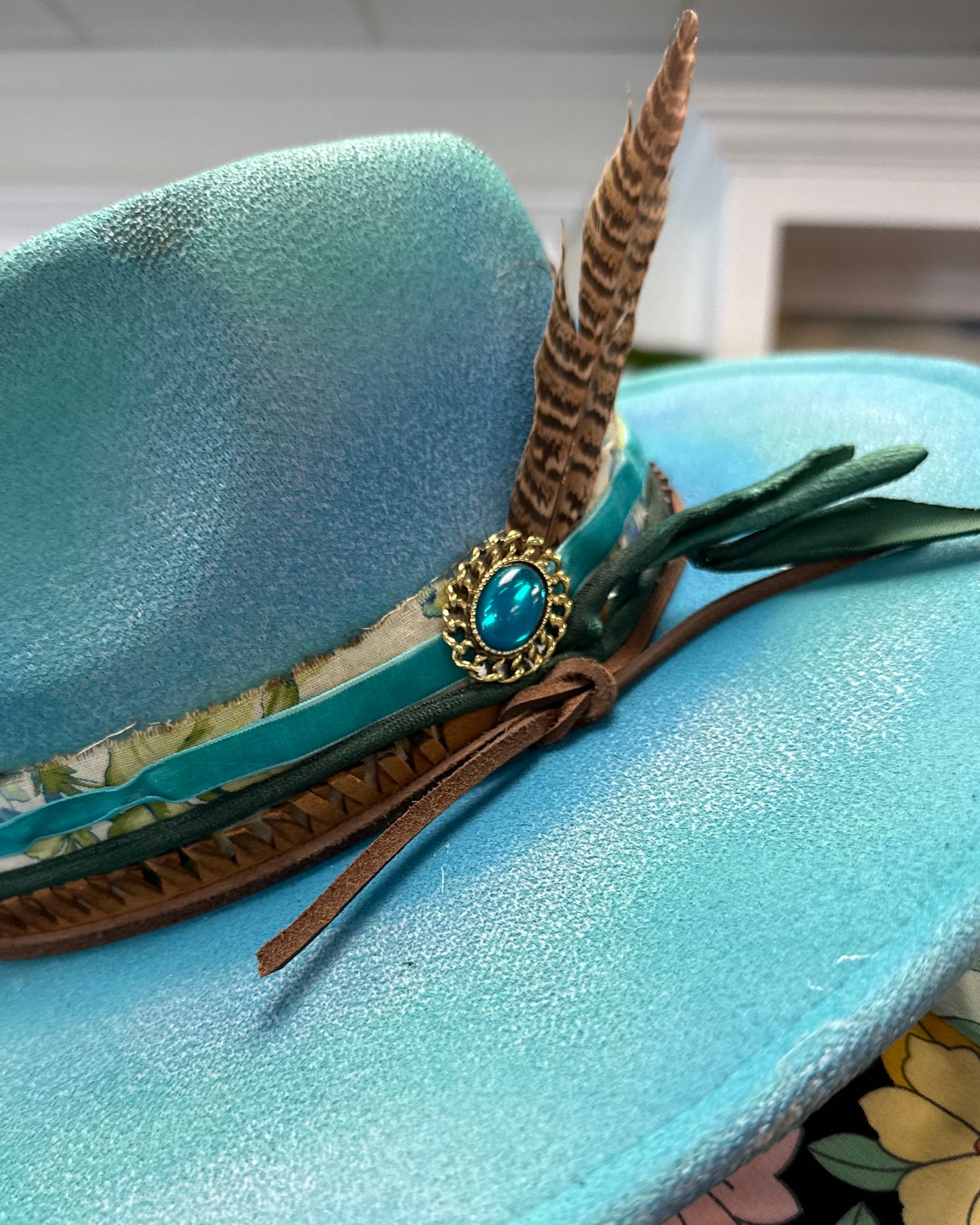 Wild Card - Distressed Flat Brim Hat