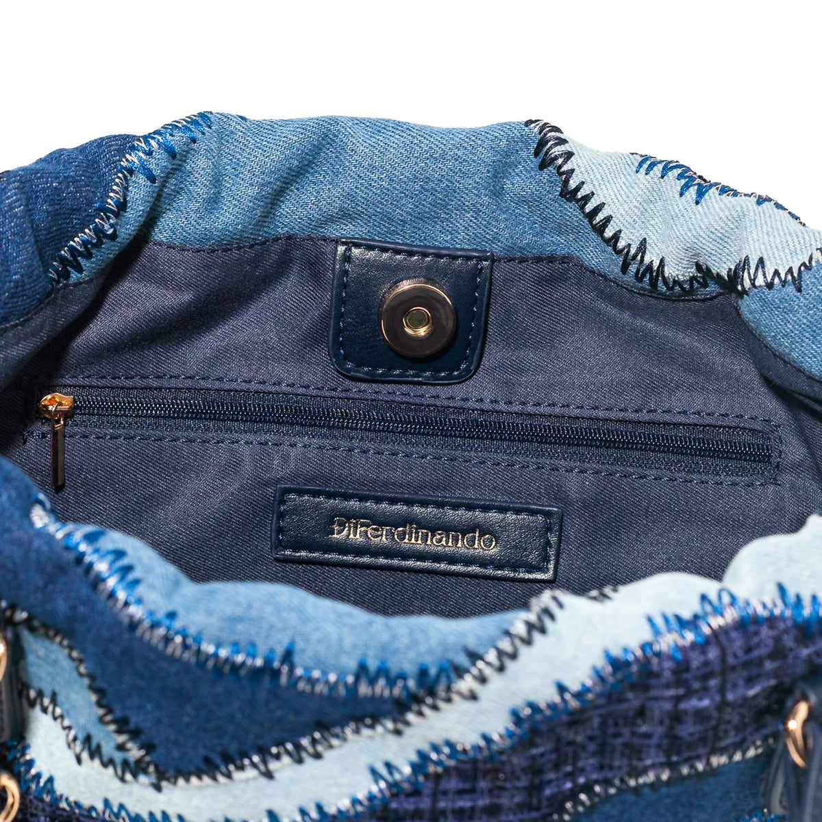 Desert Stitch Denim Shoulder Bag