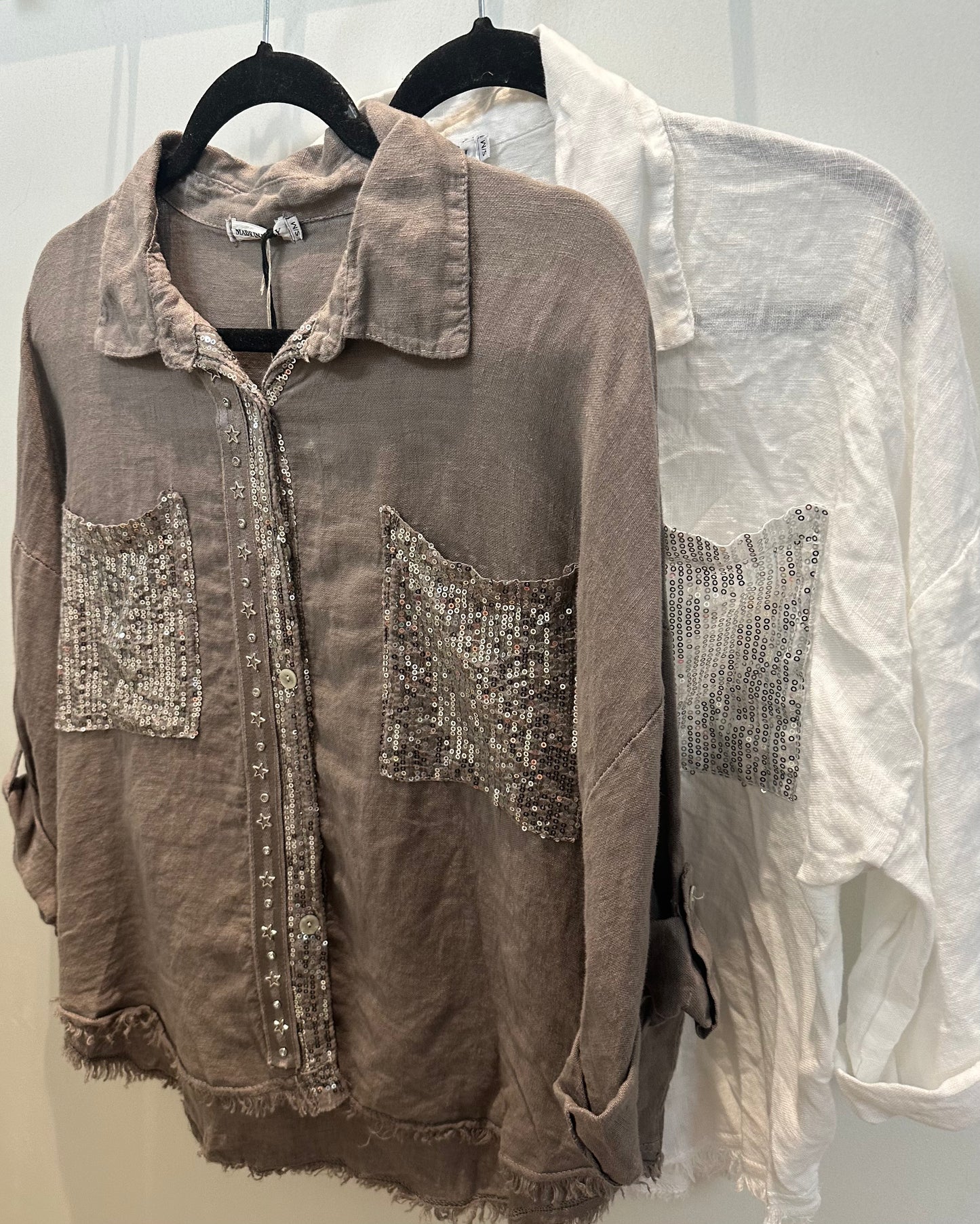 Shimmer and Star Detail Top
