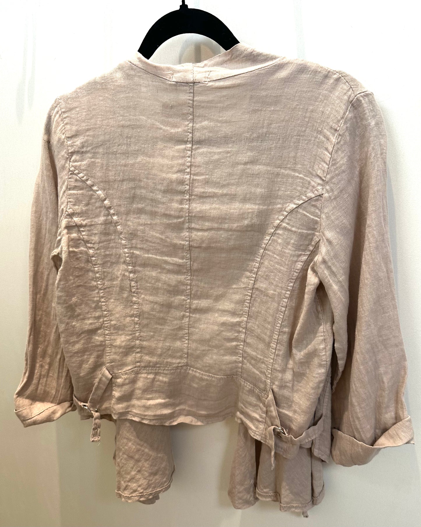 Open Front Linen Cardigan