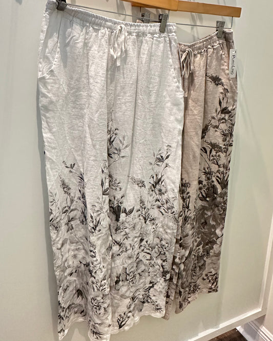 Floral Print Drawstring Pant