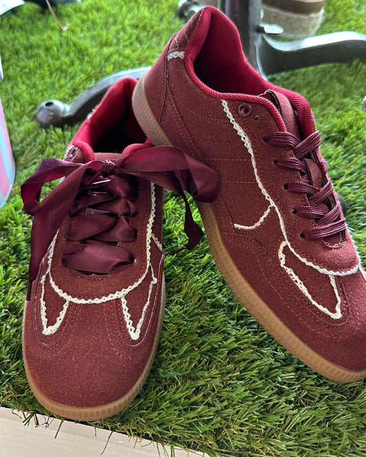 Athletic Shoe with Shimmer Detail