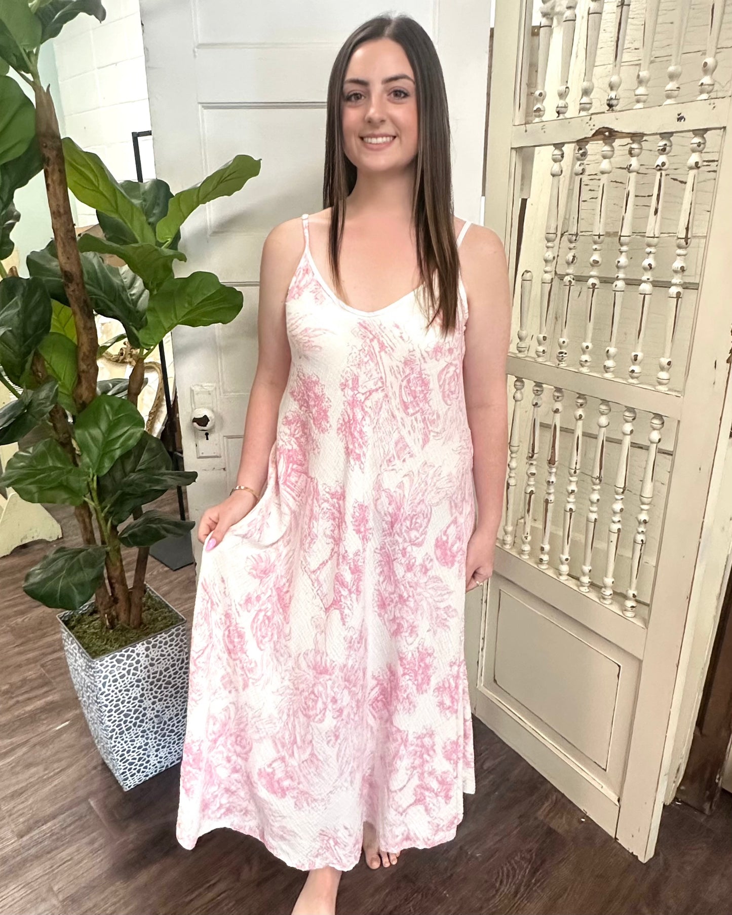Italian Toile Print Dress
