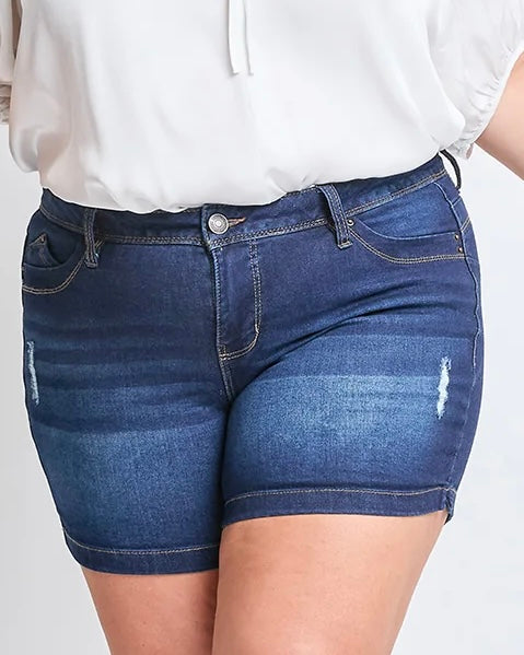 YMI Dark Slit Hem Short