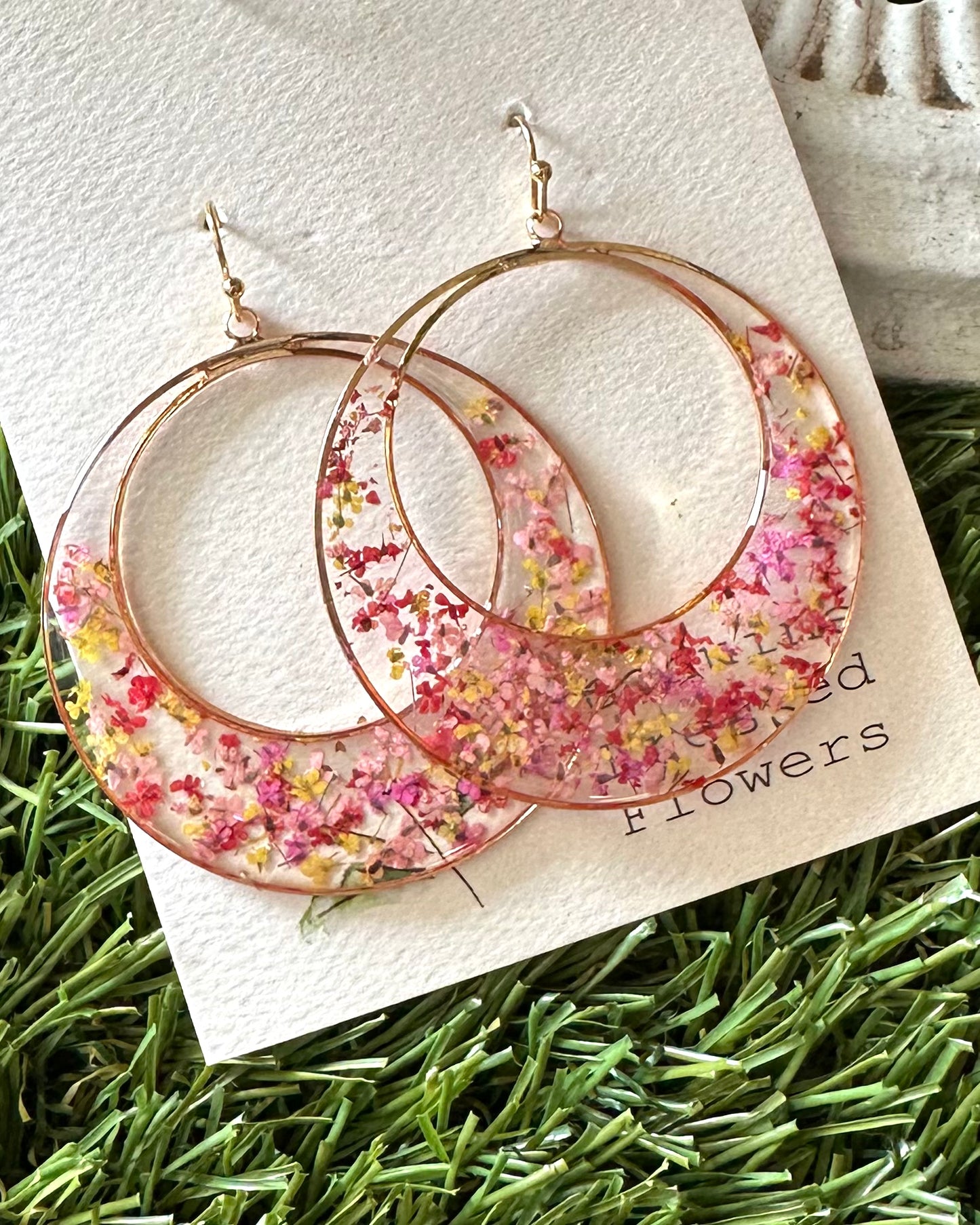 Dried Flower Pink Hoop