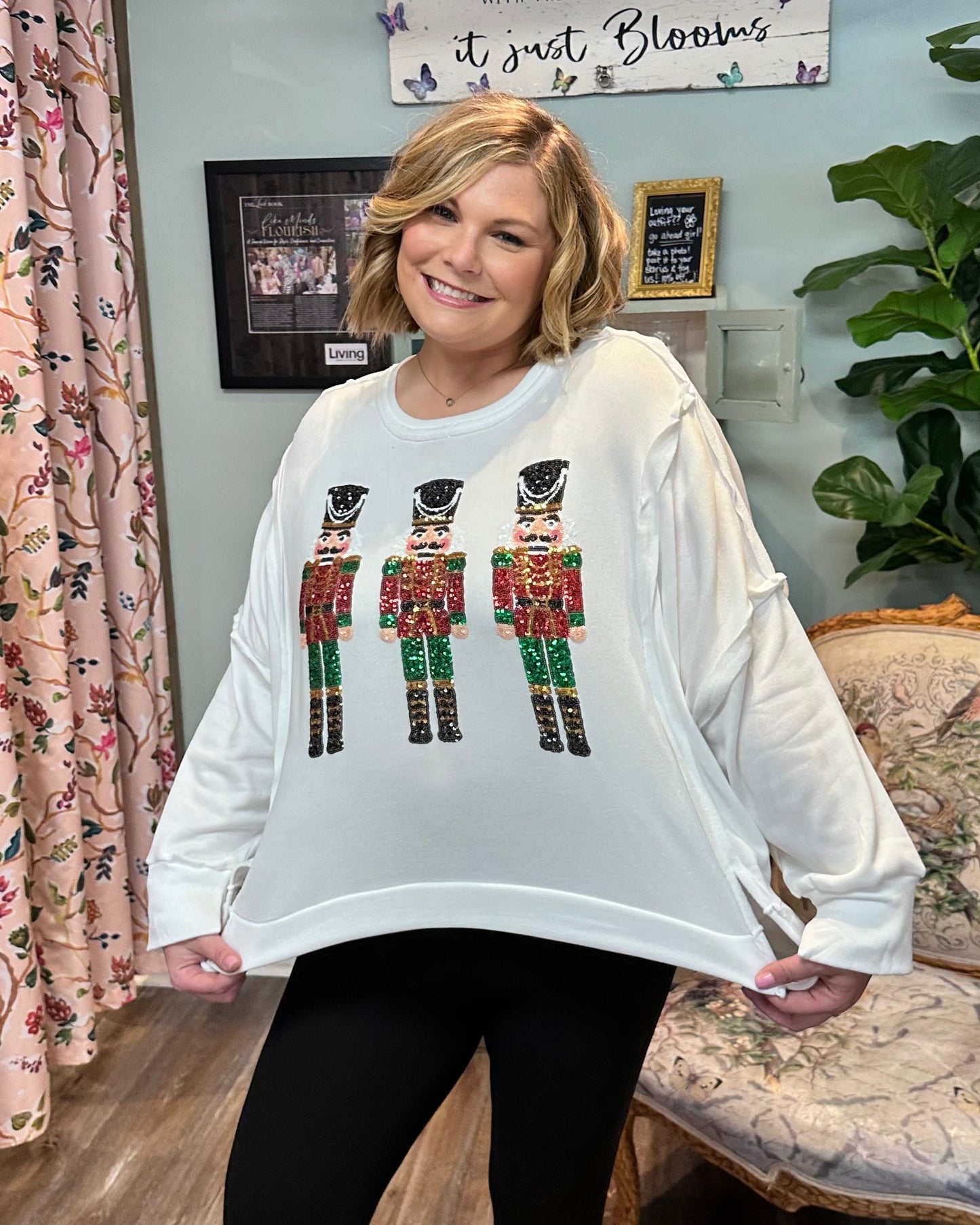 Sequin Nutcracker Sweatshirt
