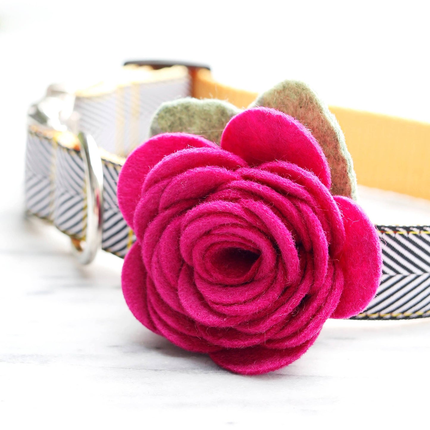 Rose Flower Dog Collar Acessory