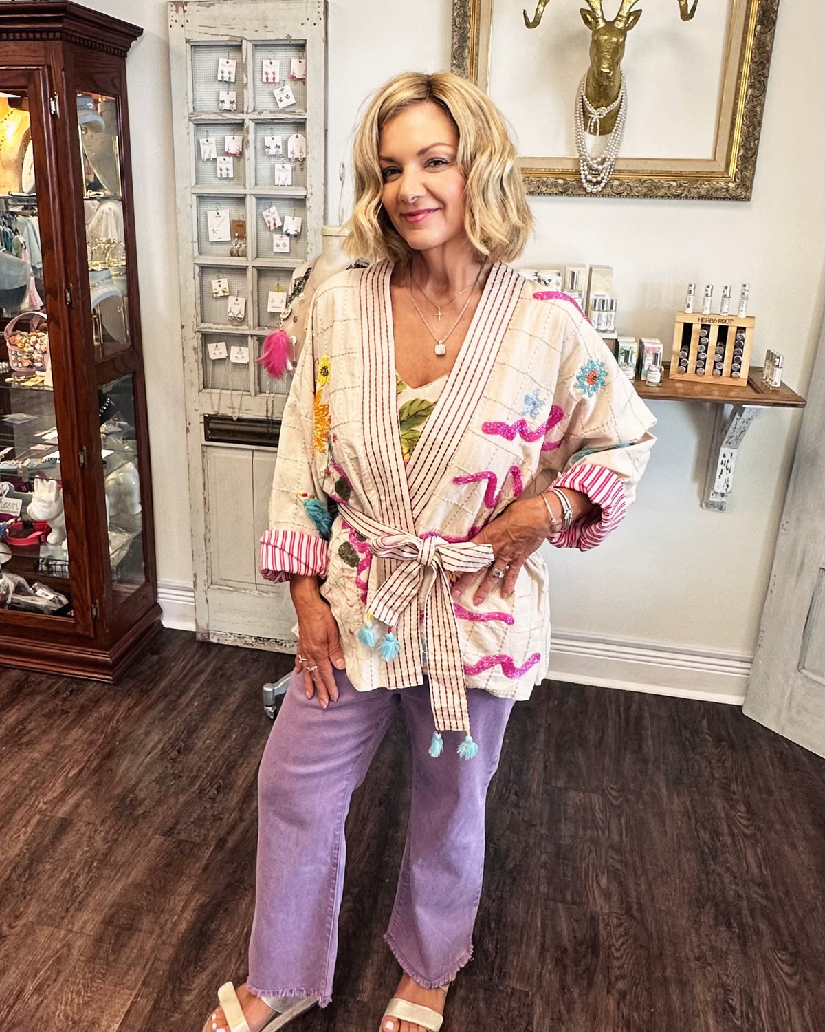 Embellished Cotton Cardigan