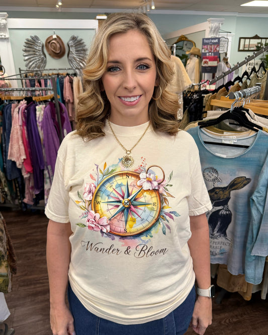 Wander and Bloom Tee