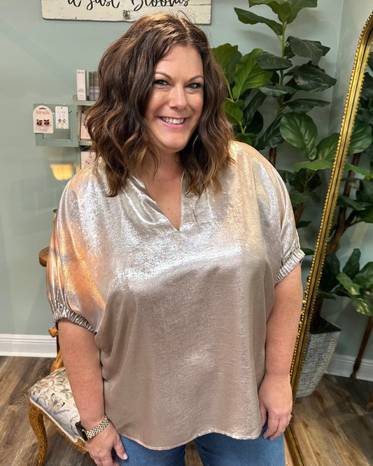 Champagne Dolman Top