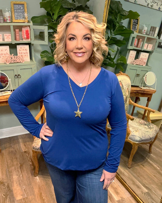 Buttery Soft Long Sleeve V-neck
